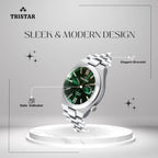 Tristar NJ31GMSSM02 Automatic Green Dial Stainless Steel Men's Watch