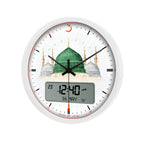 Al Fajr CR-23M Wall Clock Analog & Digital Display White