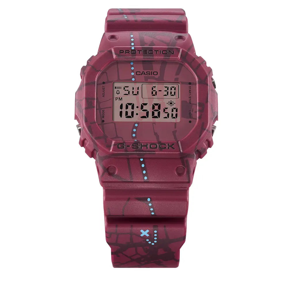 Casio G-Shock Digital DW-5600SBY-4DR Red Dial Resin Men's Watch