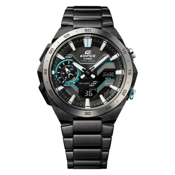 Casio Edifice ECB-2200DD-1ADF Black Dial 47.6mm Stainless Steel Men's Watch