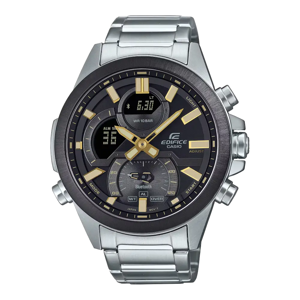 Casio Edifice Smartphone Link ECB-30DB-1A9DF Black Dial Stainless Steel Men's Watch