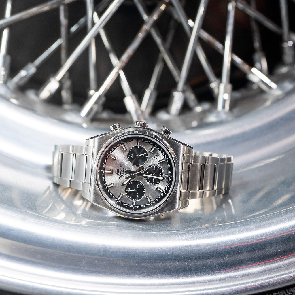 Casio Edifice Standard Chronograph EFB-730D-7AVUDF Silver Dial 40mm Stainless Steel Men's Watch