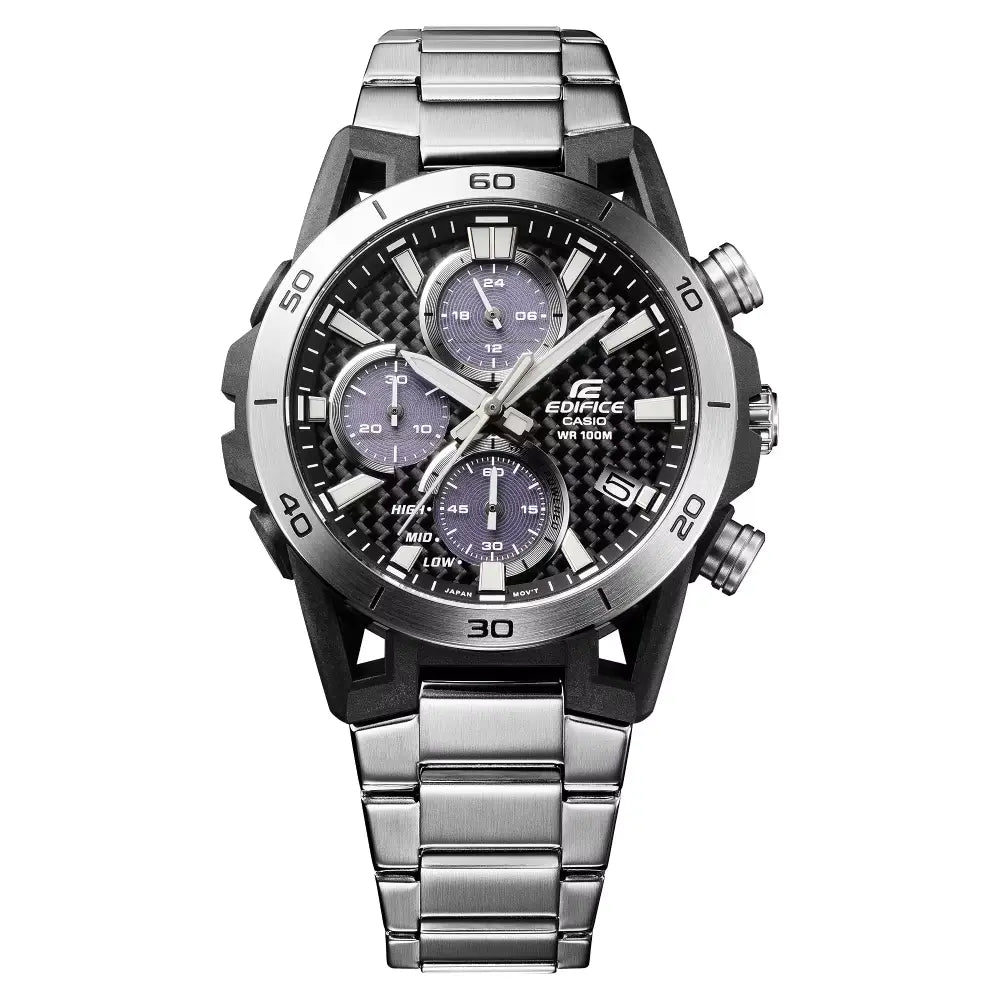 Casio Edifice Sospensione Chronograph EQS-960D-1AVUDF Black Dial Stainless Steel Men's Watch