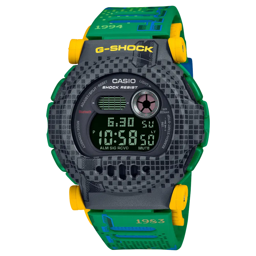 Casio G-Shock Capping Digital G-B001RG-3DR Yellow Dial Resin Men's Watch
