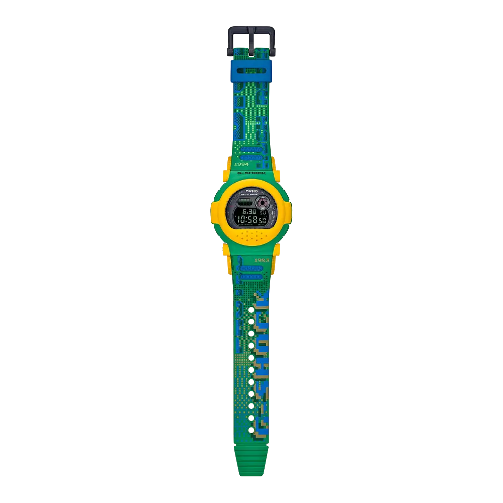 Casio G-Shock Capping Digital G-B001RG-3DR Yellow Dial Resin Men's Watch