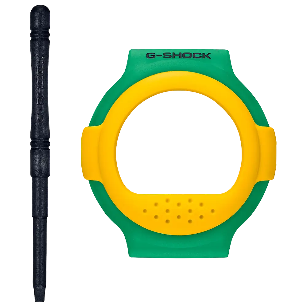 Casio G-Shock Capping Digital G-B001RG-3DR Yellow Dial Resin Men's Watch