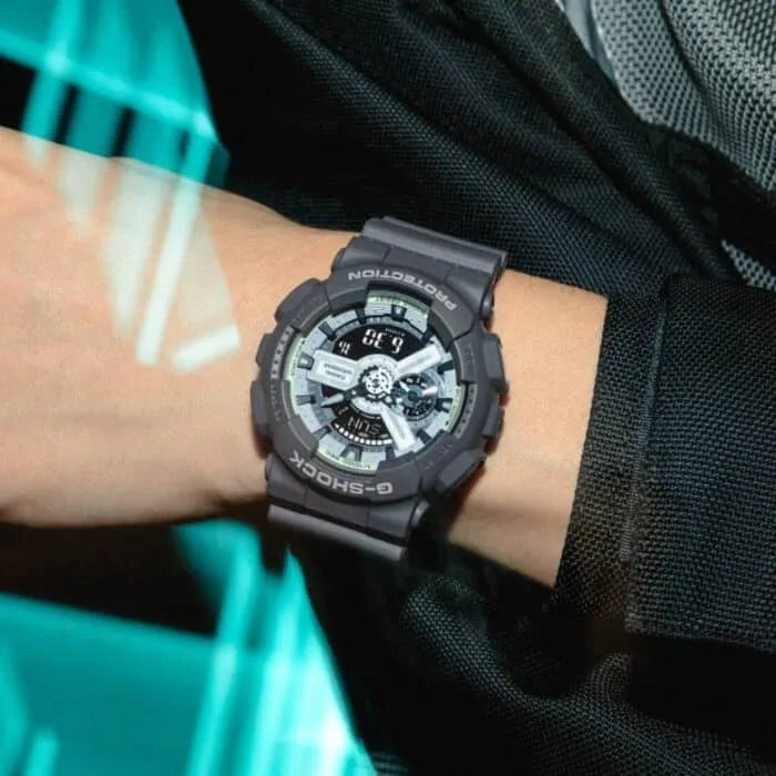 Casio G-Shock Analog Digital GA-110HD-8ADR White Dial Resin Men's Watch