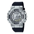 Casio G-Shock Analog Digital GM-S110-1ADR Silver Dial Stainless Steel Women's Watch