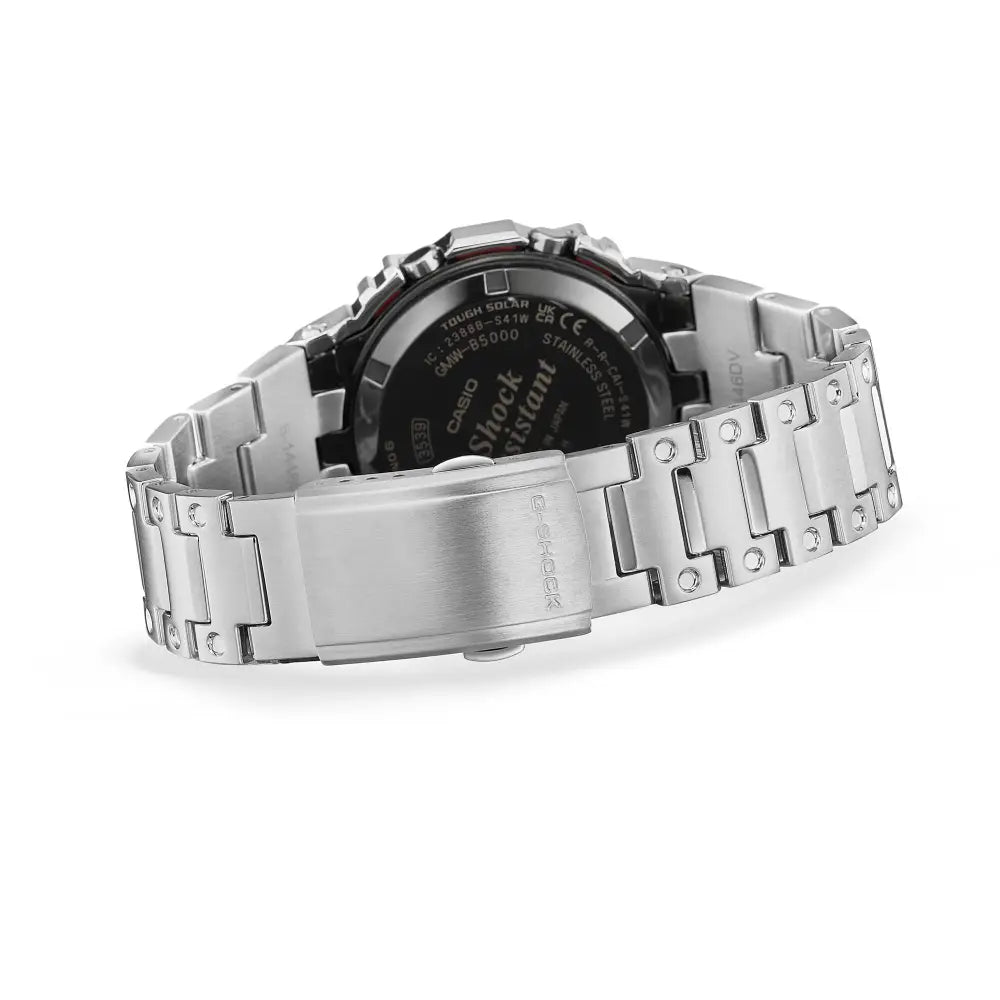 Casio G-Shock Metal GMW-B5000PC-1DR Blue Dial Stainless Steel Men's Watch