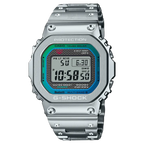 Casio G-Shock Metal GMW-B5000PC-1DR Blue Dial Stainless Steel Men's Watch