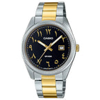 Casio Rare Classic MTP-1302SG-1B3 Analog Black Arabic Dial Stainless Steel Men's Watch