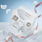 Casio LOV-24A-7A G-Shock Baby-G Lover's Collection Digital Analog White Dial Resin Strap Couples Watch Collection