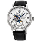 Orient Star Classic Moon Phase Open Heart Automatic RE-AY0106S00B White Dial 41mm Stainless Steel Men's Watch