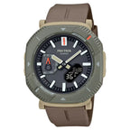 Casio ProTrek PRJ-B001B-5DR Analog-Digital Solar Bluetooth "Rotary Guard" Brown Dial Cloth Bungee Strap Men's Watch