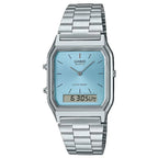 Casio Analog-Digital AQ-230A-2A1MQY Blue Dial Stainless Steel Unisex Watch