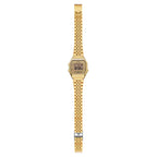 Casio Vintage Digital LA680WGA-9DF Gold Dial Stainless Steel Women's Watch