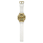 Casio G-Shock "Skeleton Gold" Metal Covered GM-110SG-9A Gold Dial 48.8mm Resin Strap Men's Watch