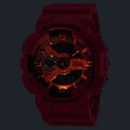Casio G-Shock Iconic Red GA-110RRB-4ADR Red Vapor Dial 51.2mm Resin Strap Men's Watch
