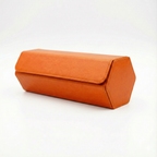 Hexagonal Premium Leather Watch Roll - 3 Slots