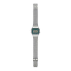 Casio Vintage "Mirror Green" A158WEM-3D Digital Green Dial 33mm Stainless Steel Watch