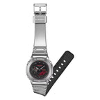 Casio G-Shock "Fine Metallic" GM-2100YRA-8A Black Dial 44mm Silicone Men's Watch