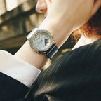 Casio G-Shock "Mini Metal CasiOak" GM-S2110-1A7 Silver Crosshatch Dial 40.5mm Bio-Based Resin Strap Unisex Watch