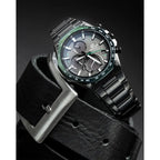 Casio Edifice EQB-1100XDC-1A Slim High-Spec Chronograph "Green Octagon" Stainless Steel Men's Watch