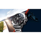 Casio Edifice Smartphone Link ECB-30D-1A Black Dial 48.7mm Stainless Steel Men's Watch