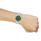 Casio Collection Analog MTD-135D-3AVDF Green Dial Stainless Steel Men's Watch