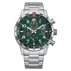 Citizen Eco-Drive CA0791-81X Chronograph Green Dial Stainless Steel Men's Watch
