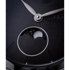 Orient Star M45 Classic Moon Phase Pleiades Hand-Wound RE-BW0005N00B Gray-Black Dial 39.5mm Leather Strap Men's Watch