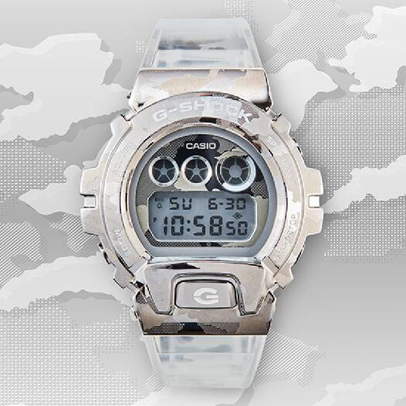 Casio G-Shock Metal Collection GM-6900SCM-1DR Silver Dial Stainless Steel Men's Watch