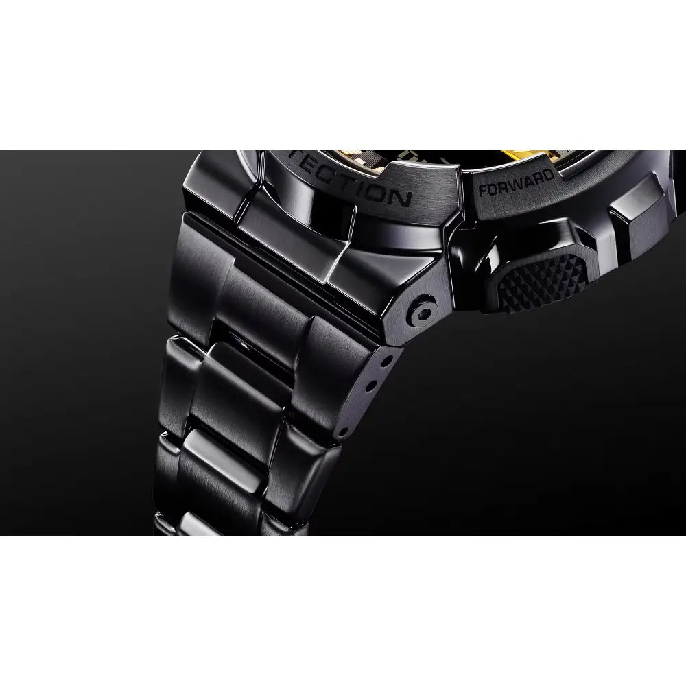 Casio G-Shock Metal Covered Analog Digital GM-110BD-1A9 Gold Dial 48.8mm Stainless Steel Men's Watch