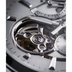 Orient Star RE-AV0125S00B Contemporary Automatic Open Heart Power Reserve Silver Dial Stainless Steel Men's Watch