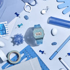 Casio Vintage Digital F-91WS-2DF Blue Dial Resin Strap Unisex Watch