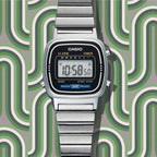 Casio Vintage Digital LA670WA-1DF Grey Dial Stainless Steel Women's Watch