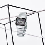 Casio Vintage Digital Slim A700W-1ADF Black Dial 35.5mm Stainless Steel Unisex Watch