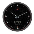 Al Fajr CR-23B Wall Clock Analog & Digital Display Black