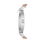 Fossil Idealist ES4196 Three-Hand White Dial Leather Strap Women's Watch