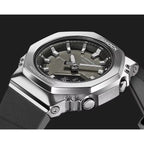 Casio G-Shock "Mini Metal CasiOak" GM-S2110-1A7 Silver Crosshatch Dial 40.5mm Bio-Based Resin Strap Unisex Watch