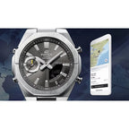 Casio Edifice ECB-S10DB-1A Slim Smartphone Link Black Dial 43mm Stainless Steel Men's Watch