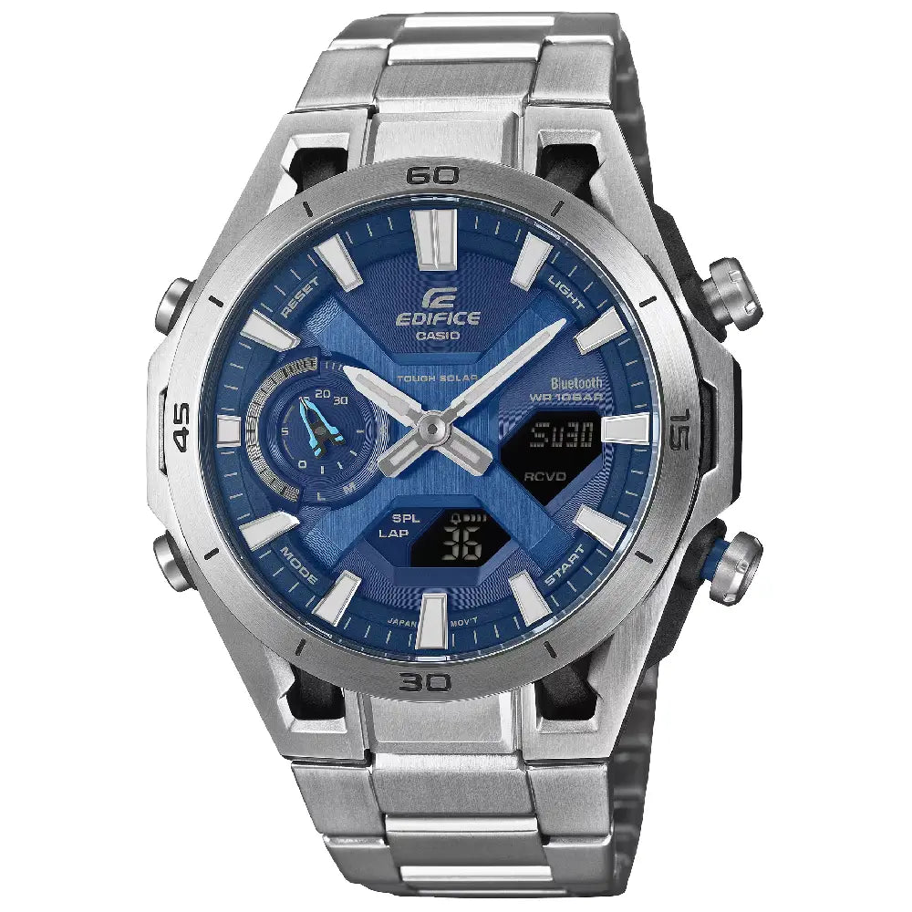 Casio Edifice Sospensione ECB-2300D-2A Blue Dial 46mm Stainless Steel Men's Watch