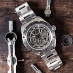 Orient Star RE-AV0A02S Sports Avant-Garde Skeleton Automatic Silver Dial 42.6mm Stainless Steel Men's Watch
