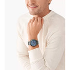 Fossil Privateer BQ2763 Chronograph Blue Dial Stainless Steel Men's Watch