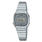Casio Vintage Digital LA670WA-7DF Grey Dial Stainless Steel Women's Watch