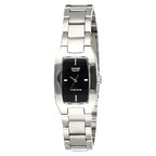 Casio Standard Analog LTP-1165A-1CDF Black Dial Stainless Steel Women's Watch