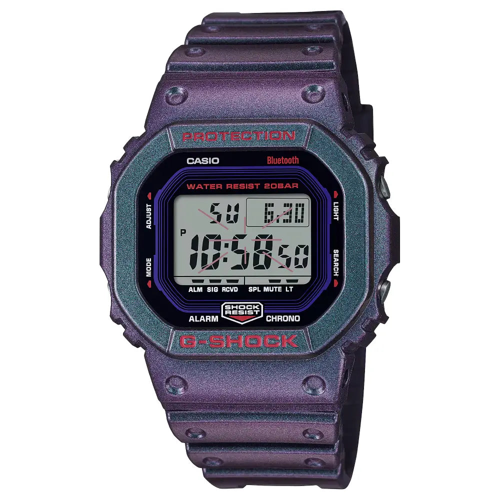 Casio G-Shock DW-B5600AH-6DR "Aim High" Digital Dial Purple 43mm Resin Men's Watch