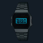 Casio Vintage Digital A168WEPC-7ADR PAC-MAN Graphics Dial Stainless Steel Unisex Watch
