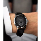 Orient Star M45 Classic Moon Phase Pleiades Hand-Wound RE-BW0005N00B Gray-Black Dial 39.5mm Leather Strap Men's Watch