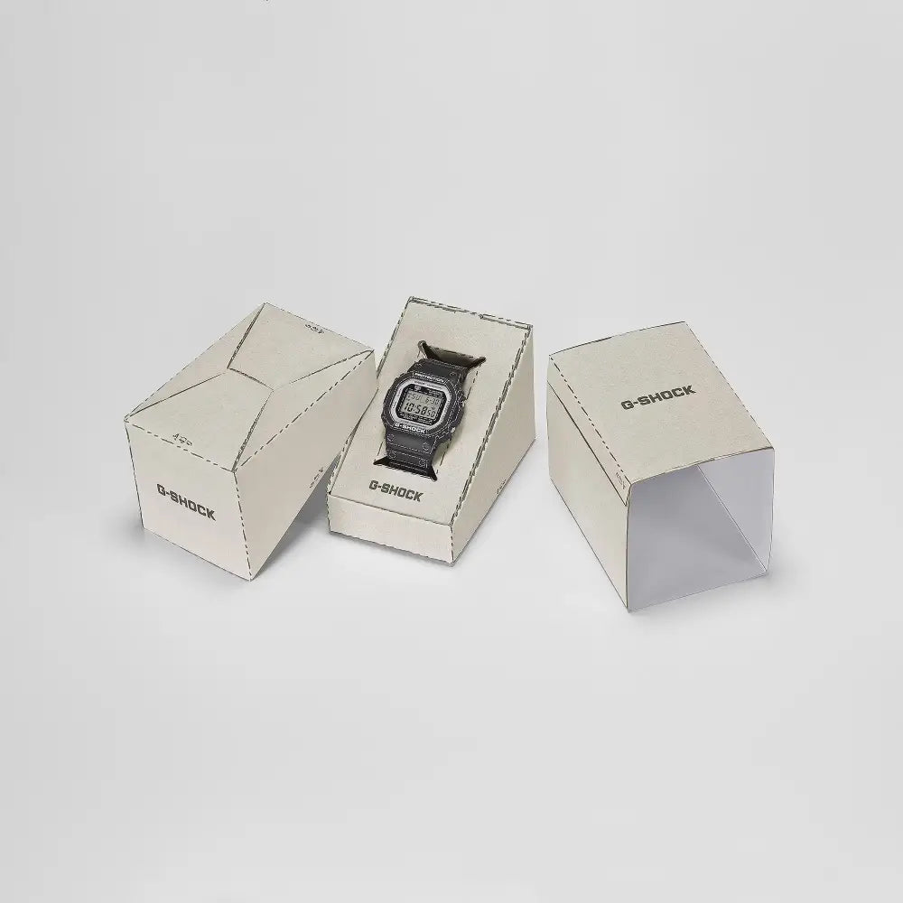 Casio G-Shock Origami Limited Edition DW-5600RGM-1 Black Washi Texture Digital Dial 42.8mm Resin Strap Men's Watch